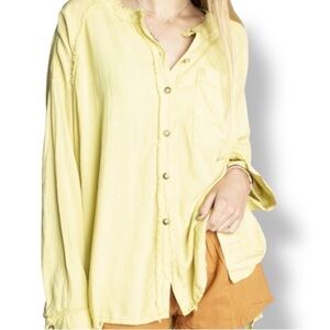 We the Free oversized button down tunic